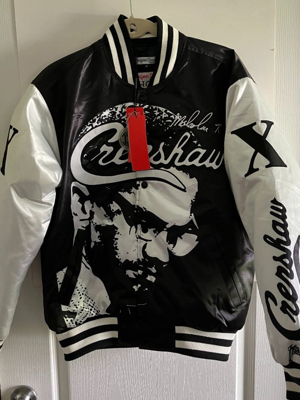 Headgear Classics Malcom X Crenshaw Satin Jacket Size Medium New with Tags